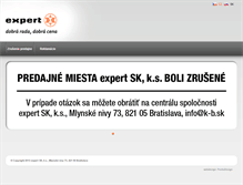 Tablet Screenshot of expert.sk
